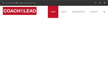 Tablet Screenshot of coachmetolead.com